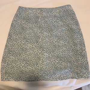 mint green/blue mini skirt!
